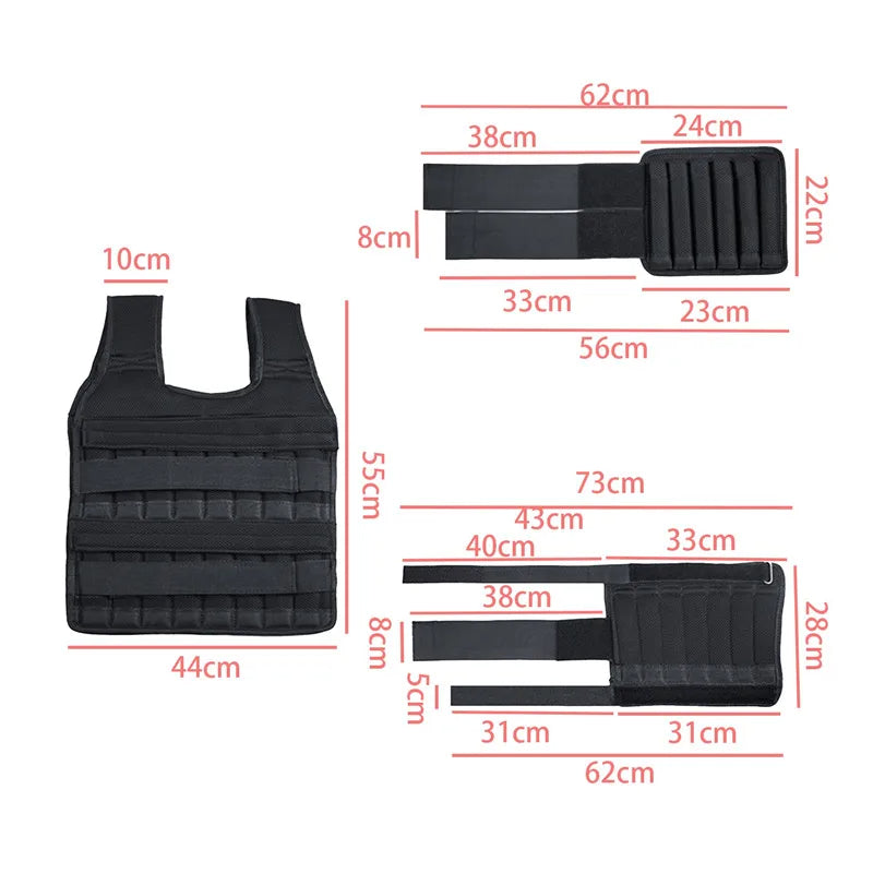 Adjustable Exercise Weighted Vest